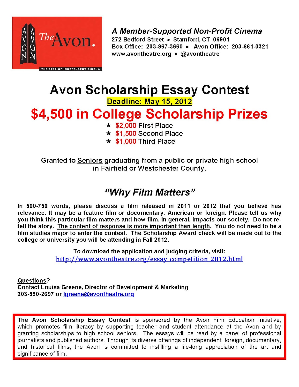 college scholarship essay contests